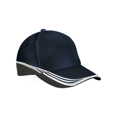 6 Panel Preston Cap  Navy/Grey/White / STD / Last Buy
