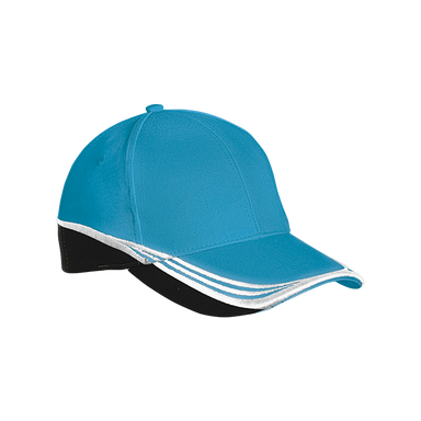 6 Panel Preston Cap  Surf Blue/Black/White / STD / 