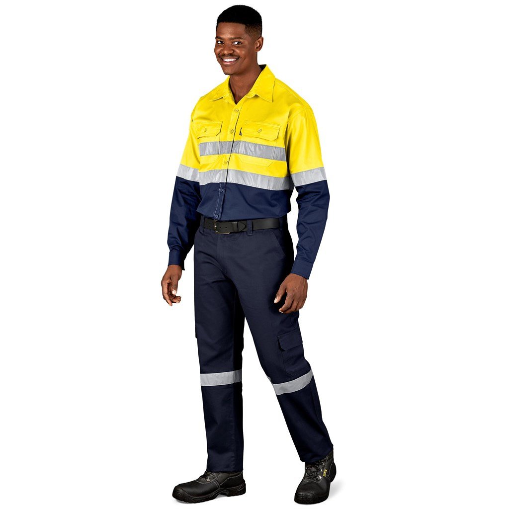 Vented Two-Tone Reflective Work Shirt