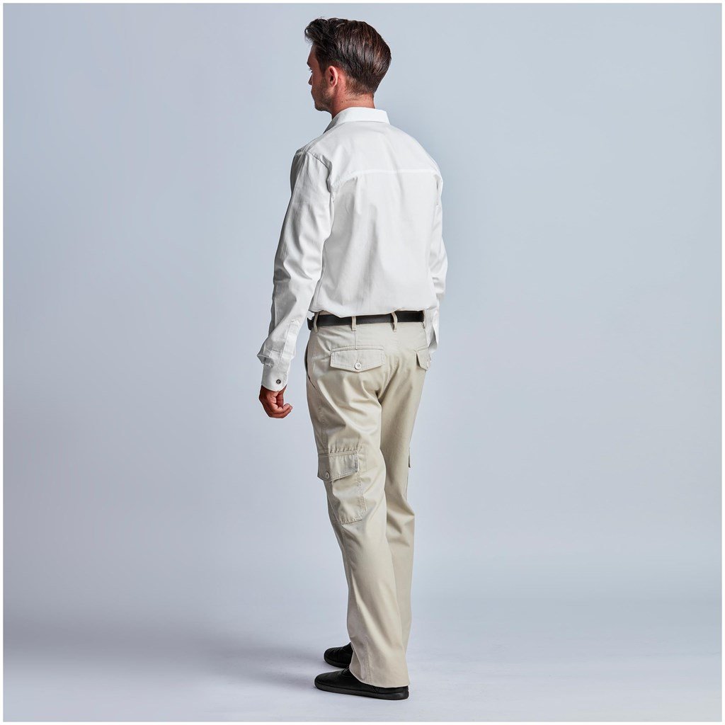 Mens Cargo Pants - Natural