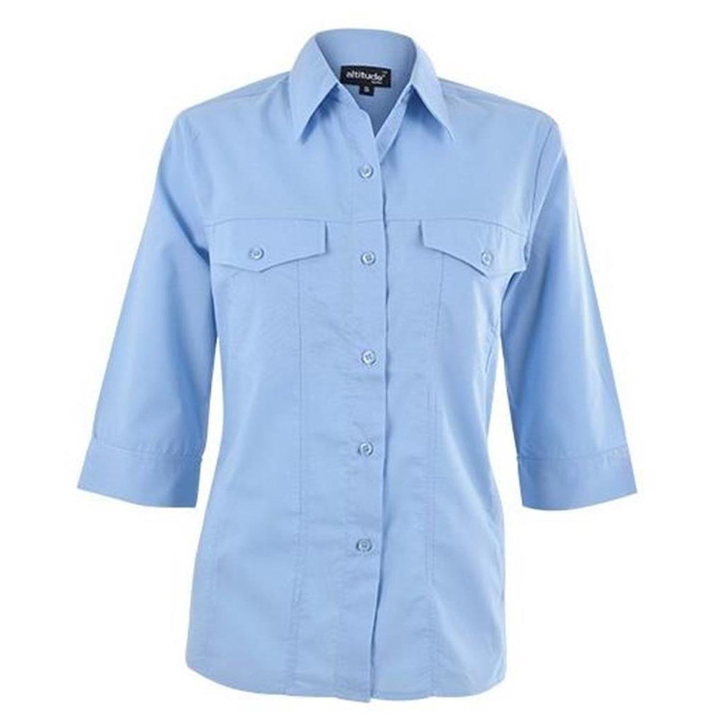 Sally Casual Blouse  - Sky Blue