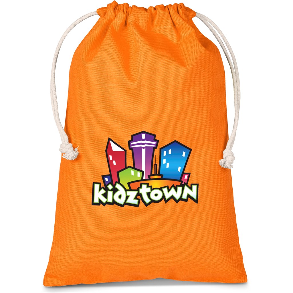 Allsorts Midi Cotton Drawstring Pouch - Purple