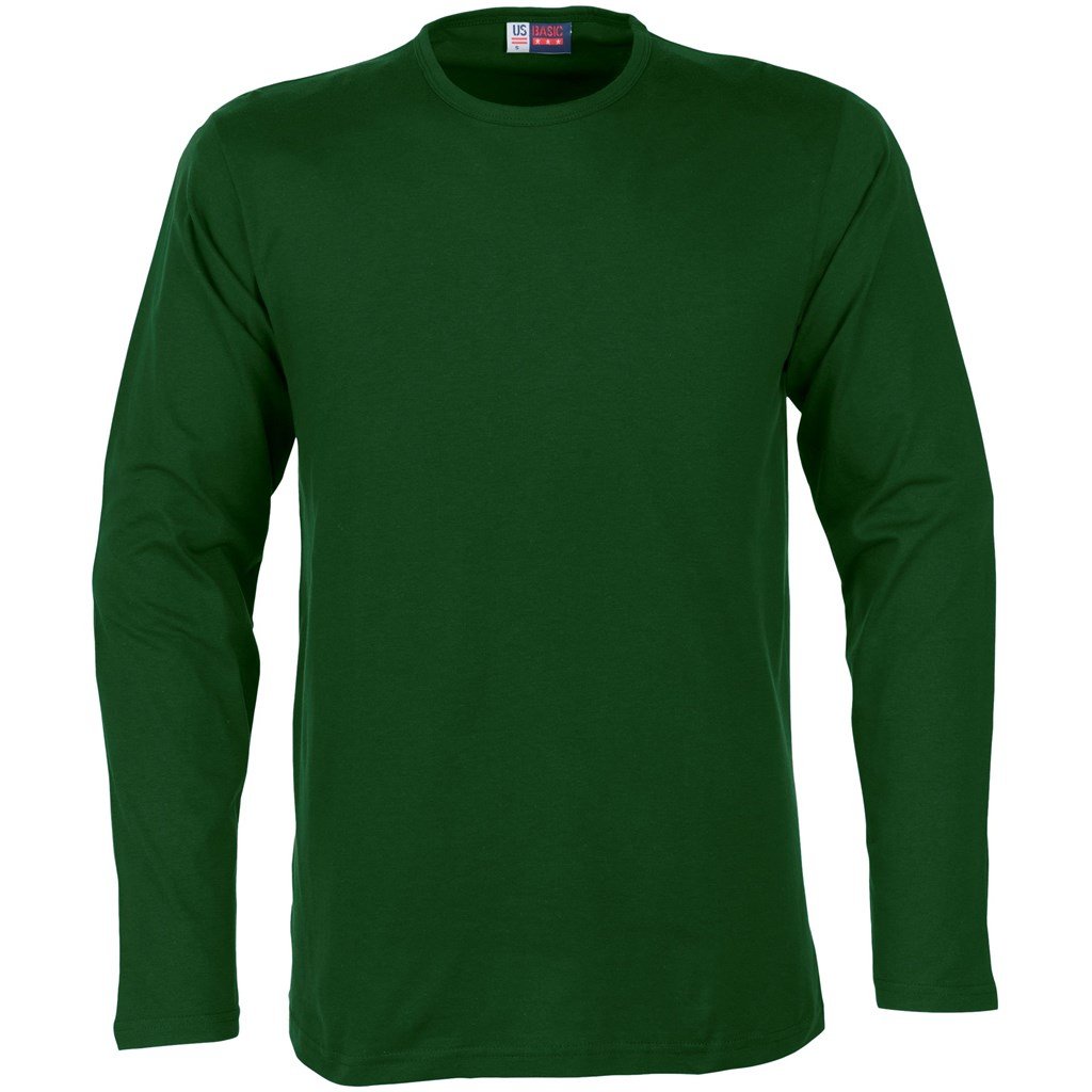 Mens Long Sleeve Portland T-Shirt - Lime