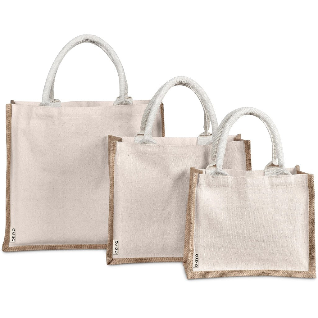 Chinsai Midi Jute & Cotton Tote