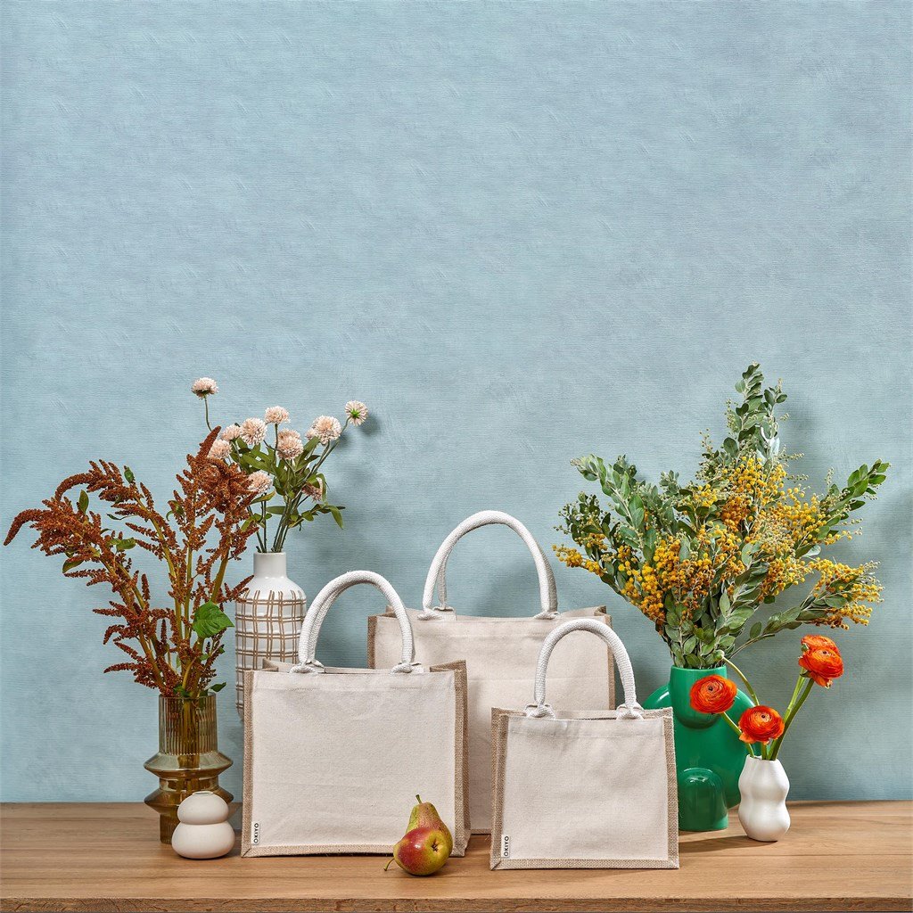 Chinsai Midi Jute & Cotton Tote