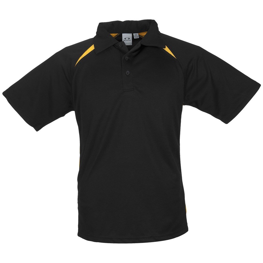 Kids Splice Golf Shirt - Black Red