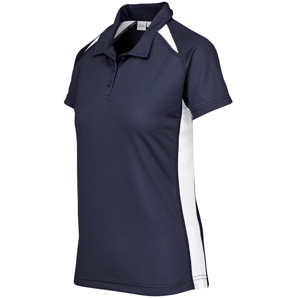 Ladies Splice Golf Shirt - Green Gold