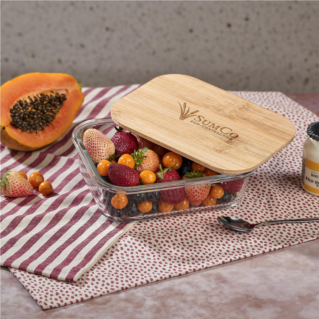 Moshi Glass & Bamboo Lunch Box