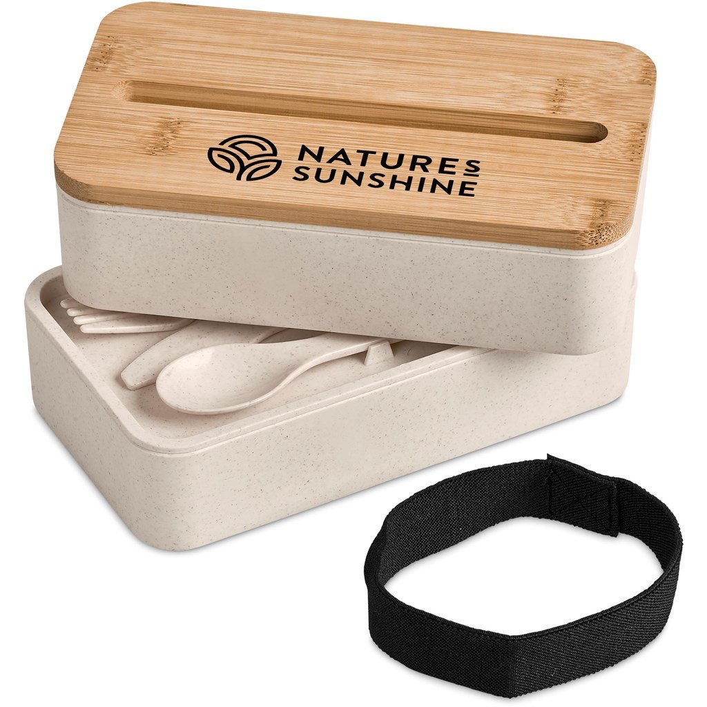 Dura Wheat Straw & Bamboo Lunch Box Set