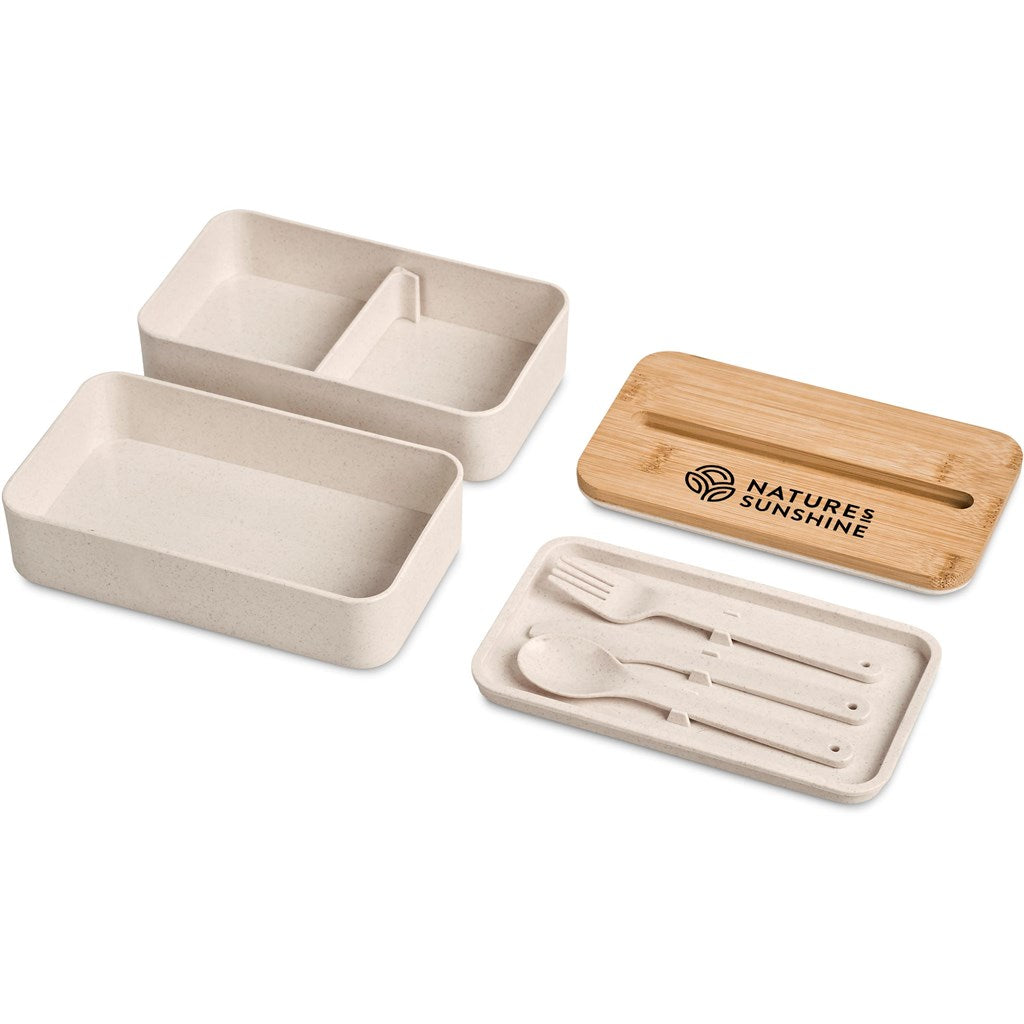 Dura Wheat Straw & Bamboo Lunch Box Set