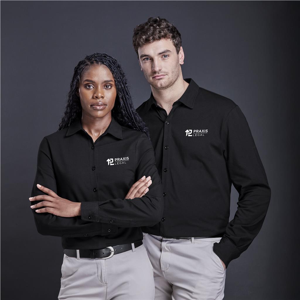 Mens Long Sleeve  Cronus Knitted Shirt