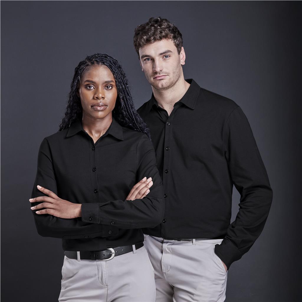 Ladies Long Sleeve  Cronus Knitted Shirt