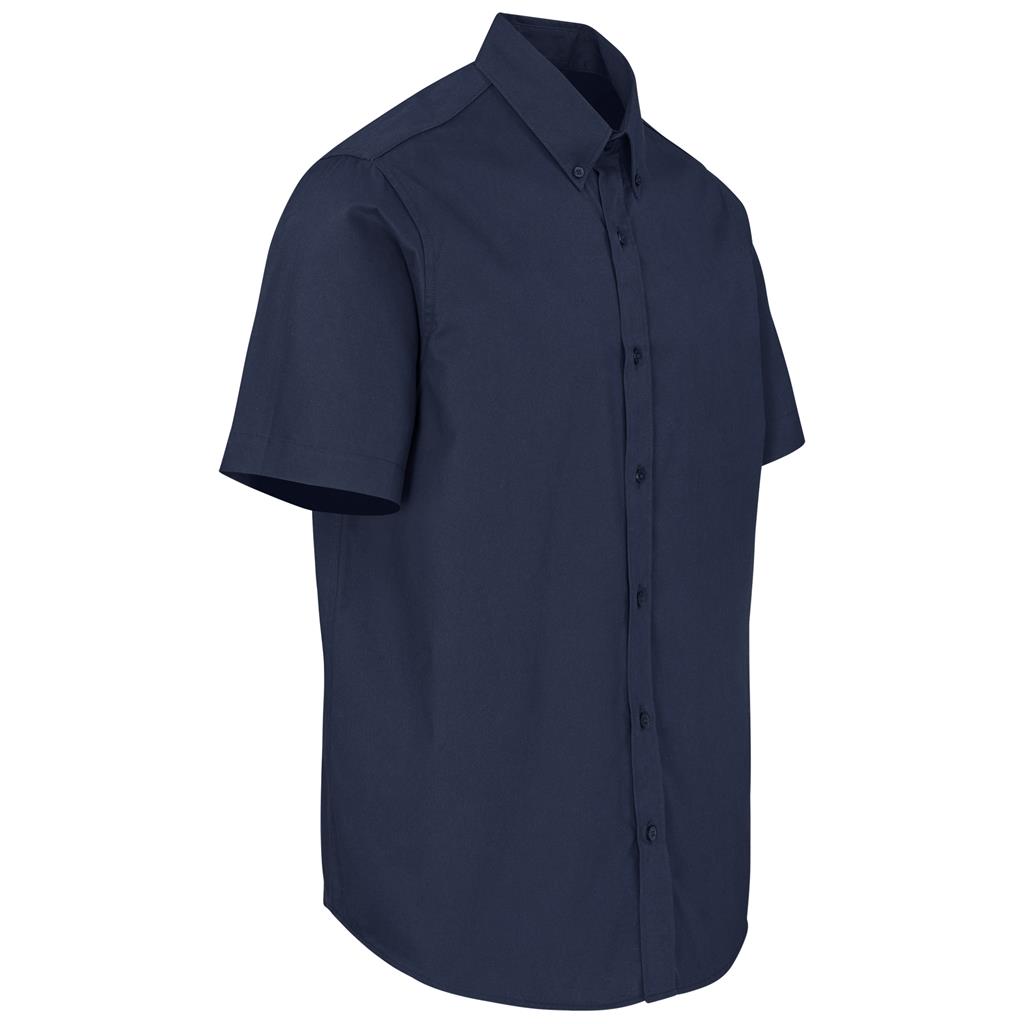 Mens Short Sleeve Cotton Twill Moderna Shirt