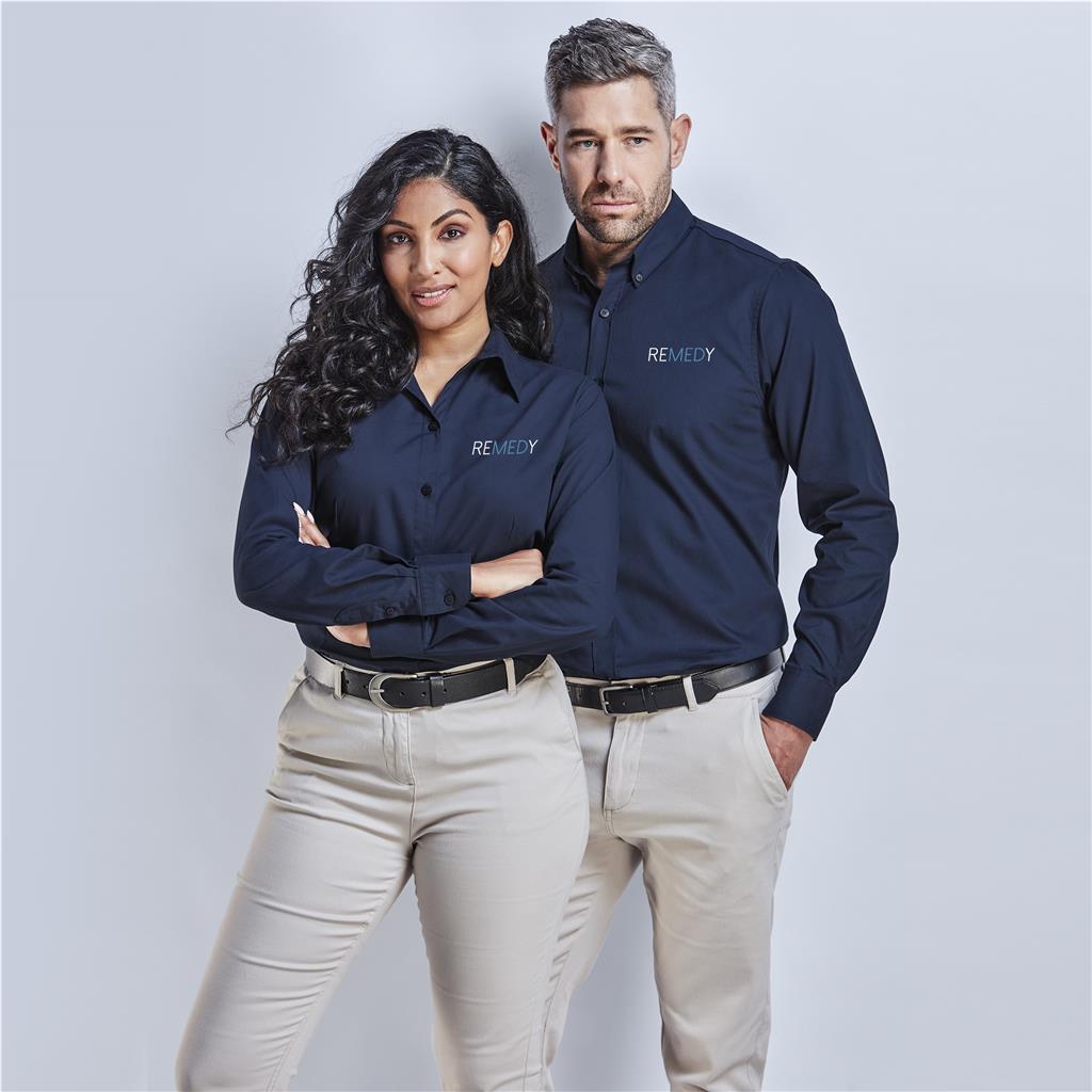 Ladies Long Sleeve Cotton Twill Moderna Shirt