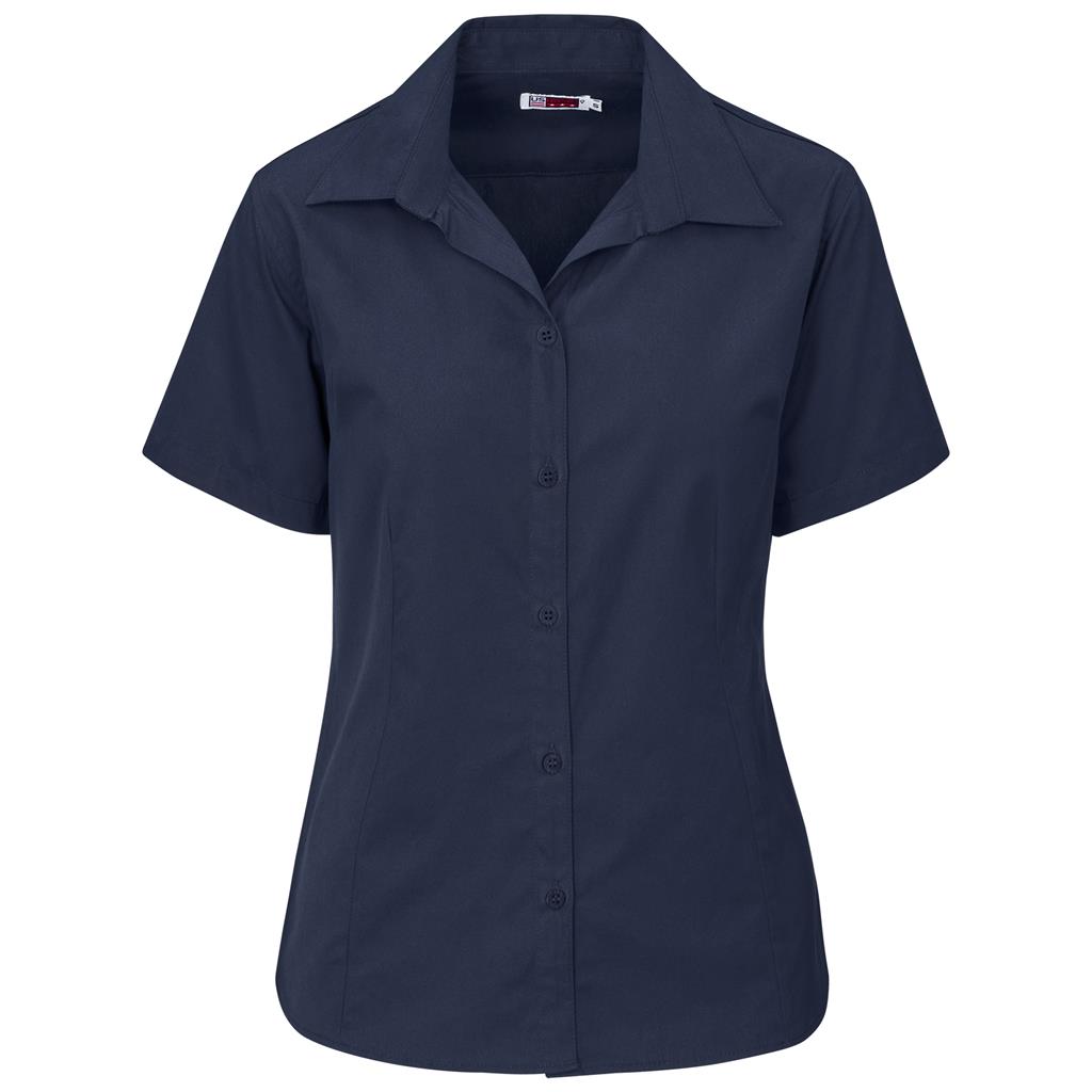 Ladies Short Sleeve Cotton Twill Moderna Shirt