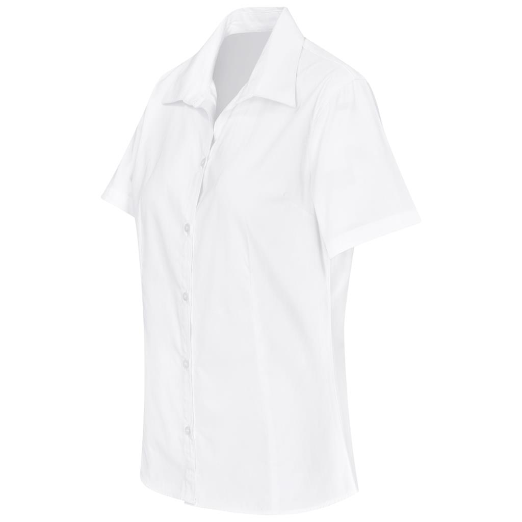 Ladies Short Sleeve Cotton Twill Moderna Shirt