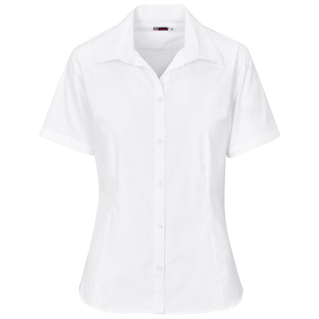 Ladies Short Sleeve Cotton Twill Moderna Shirt