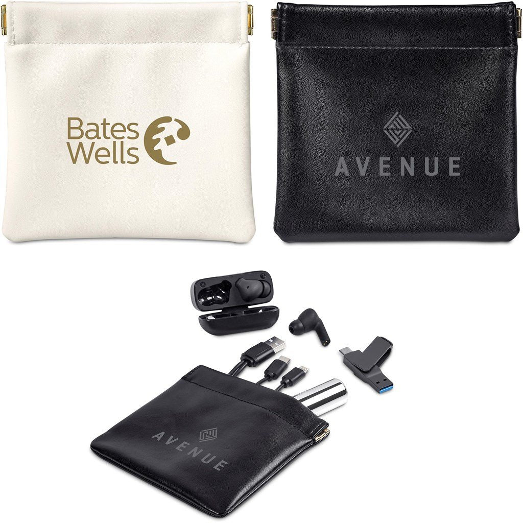 Plush PU Tech & Accessory Pouch