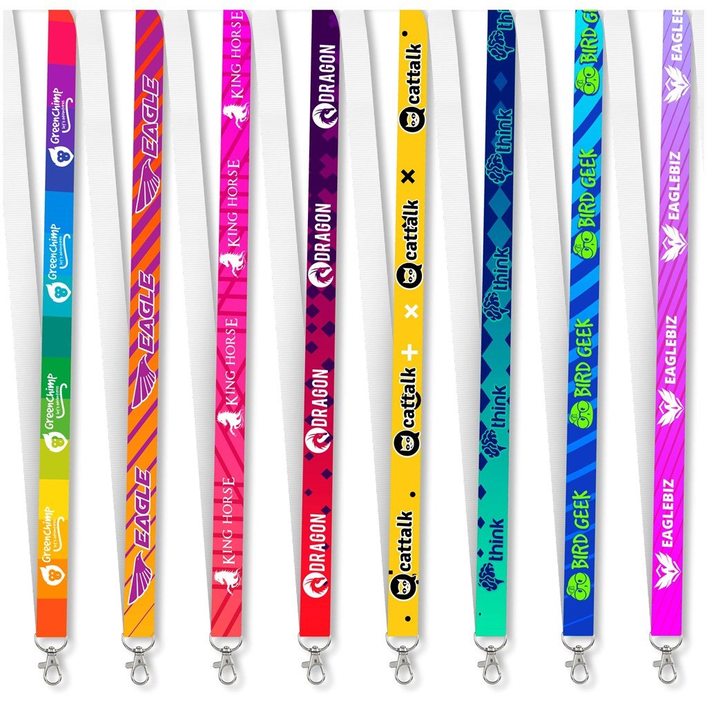 Snap Hook Clip Single-Sided Sublimation Petersham Lanyard