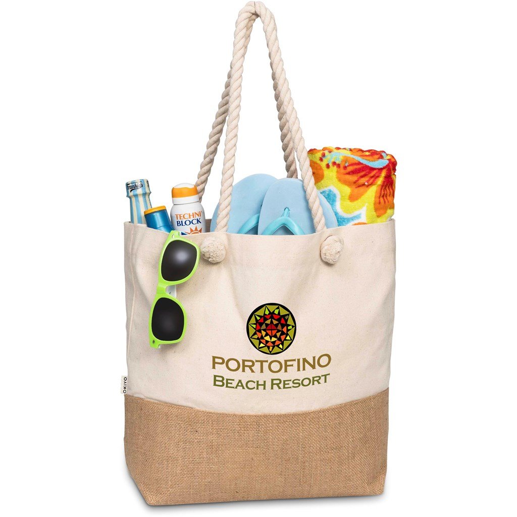 Suna Jute & Cotton Beach Bag