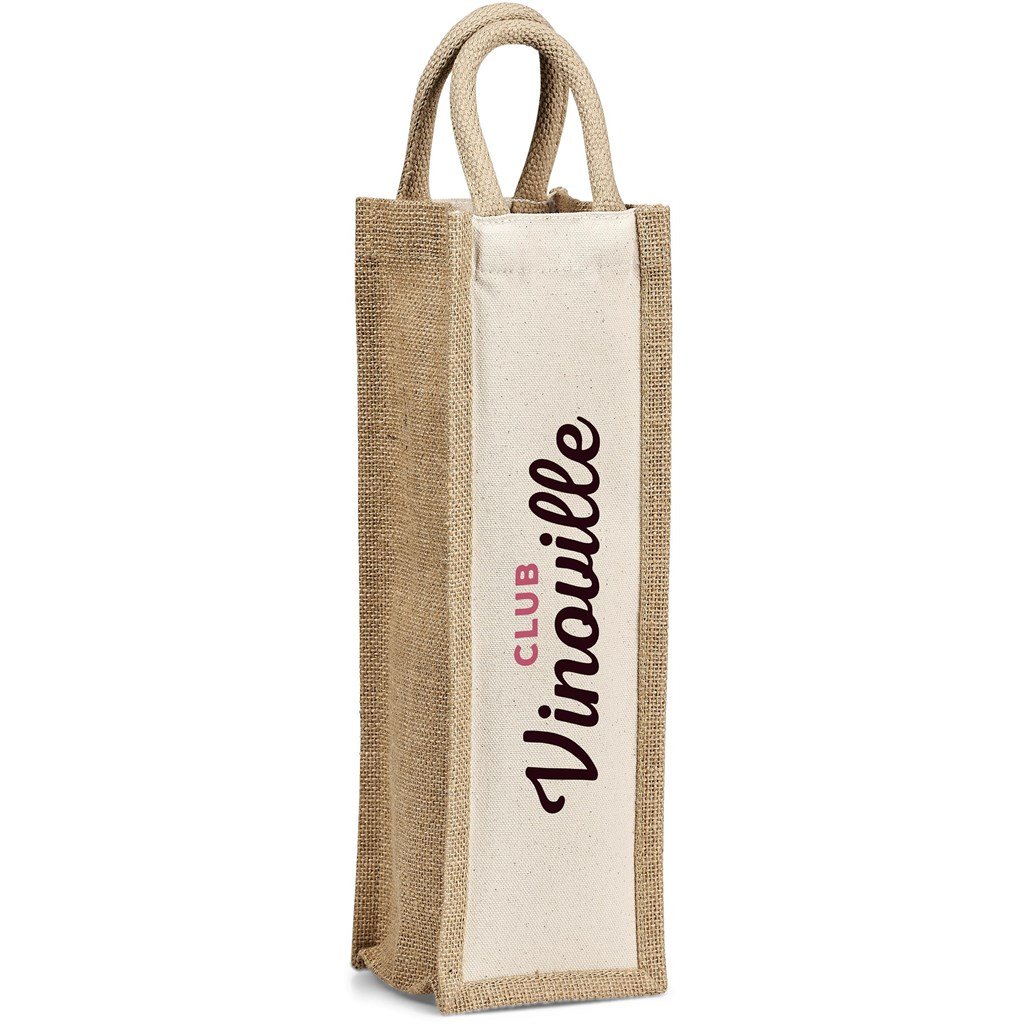 Inshu Jute & Cotton Wine Tote