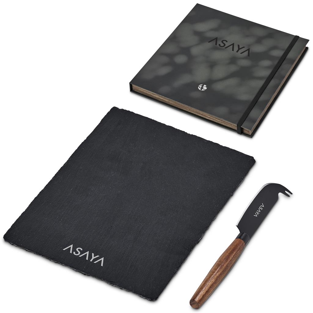 Clarens Slate Cheese Board Set