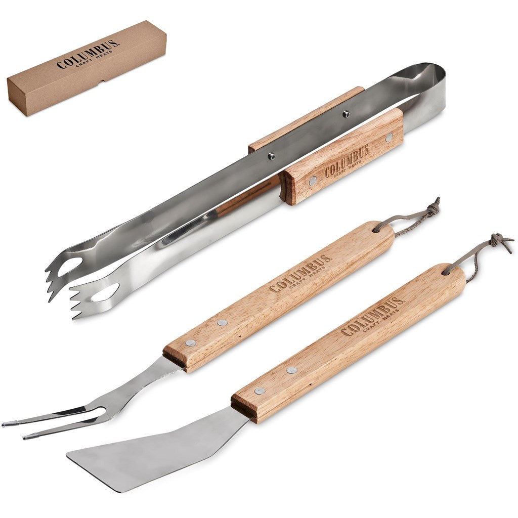 Palma Bamboo 3-Piece Braai Set