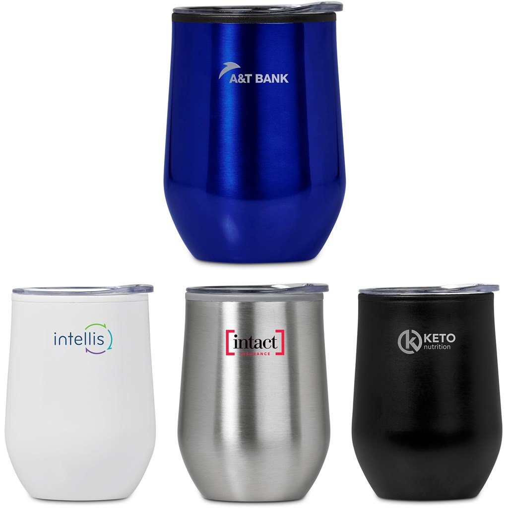 Stainless Steel & Plastic Double-Wall Tumbler - 350ml