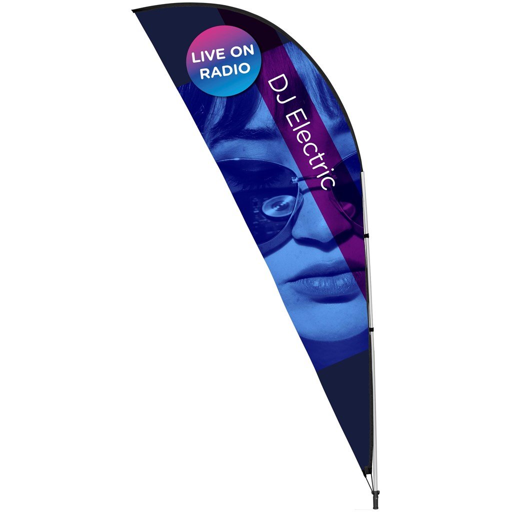 3M Sublimated Sharkfin Double-Sided Flying Banner - 1 complete unit