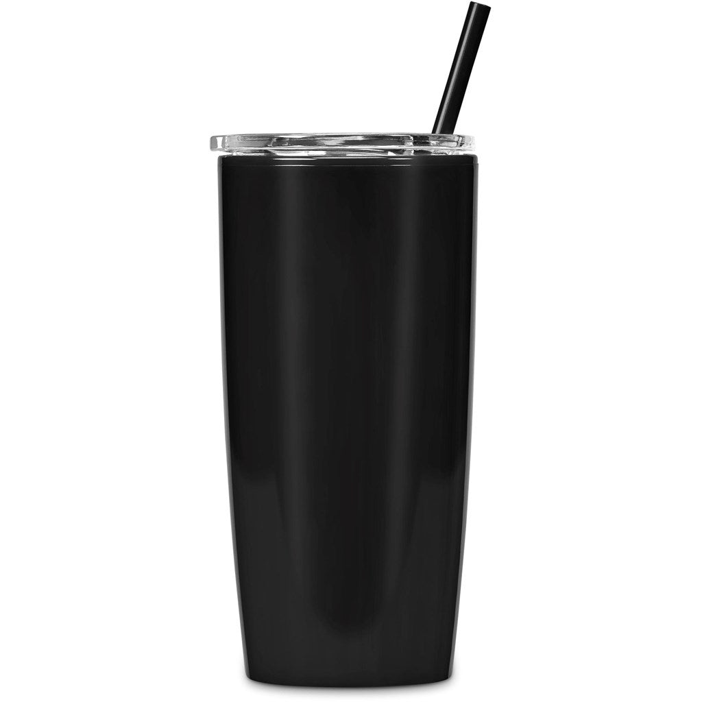 Daytona Plastic 2-in-1 Double-Wall Tumbler & Straw - 600ml