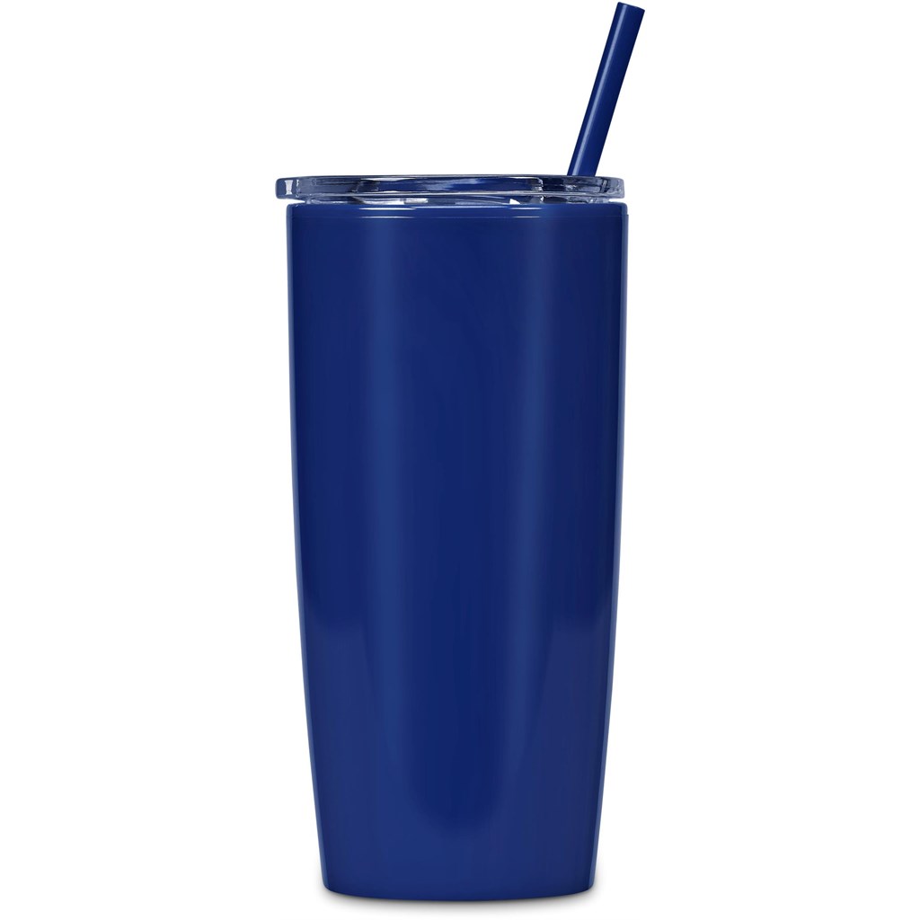 Daytona Plastic 2-in-1 Double-Wall Tumbler & Straw - 600ml