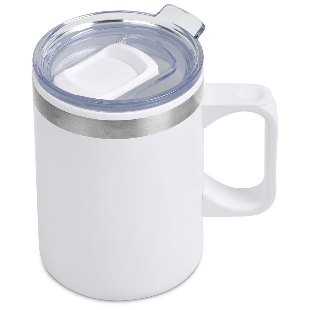 Angelo Stainless Steel & Plastic Double-Wall Mug – 360ml