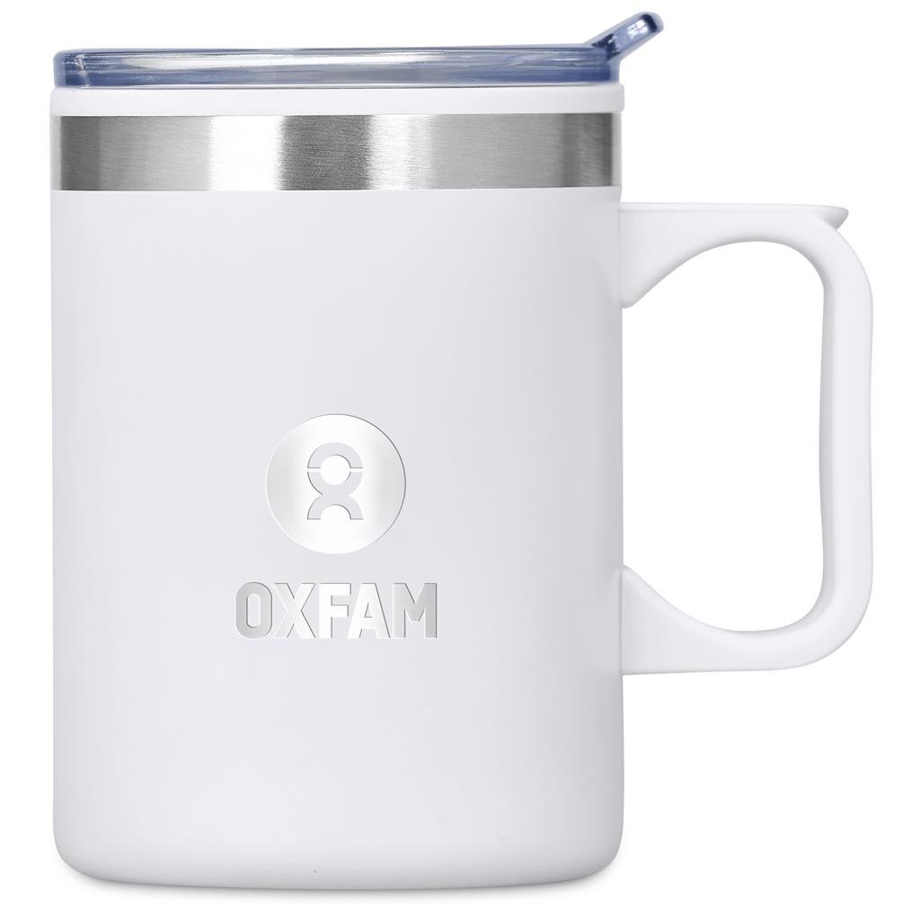 Angelo Stainless Steel & Plastic Double-Wall Mug – 360ml