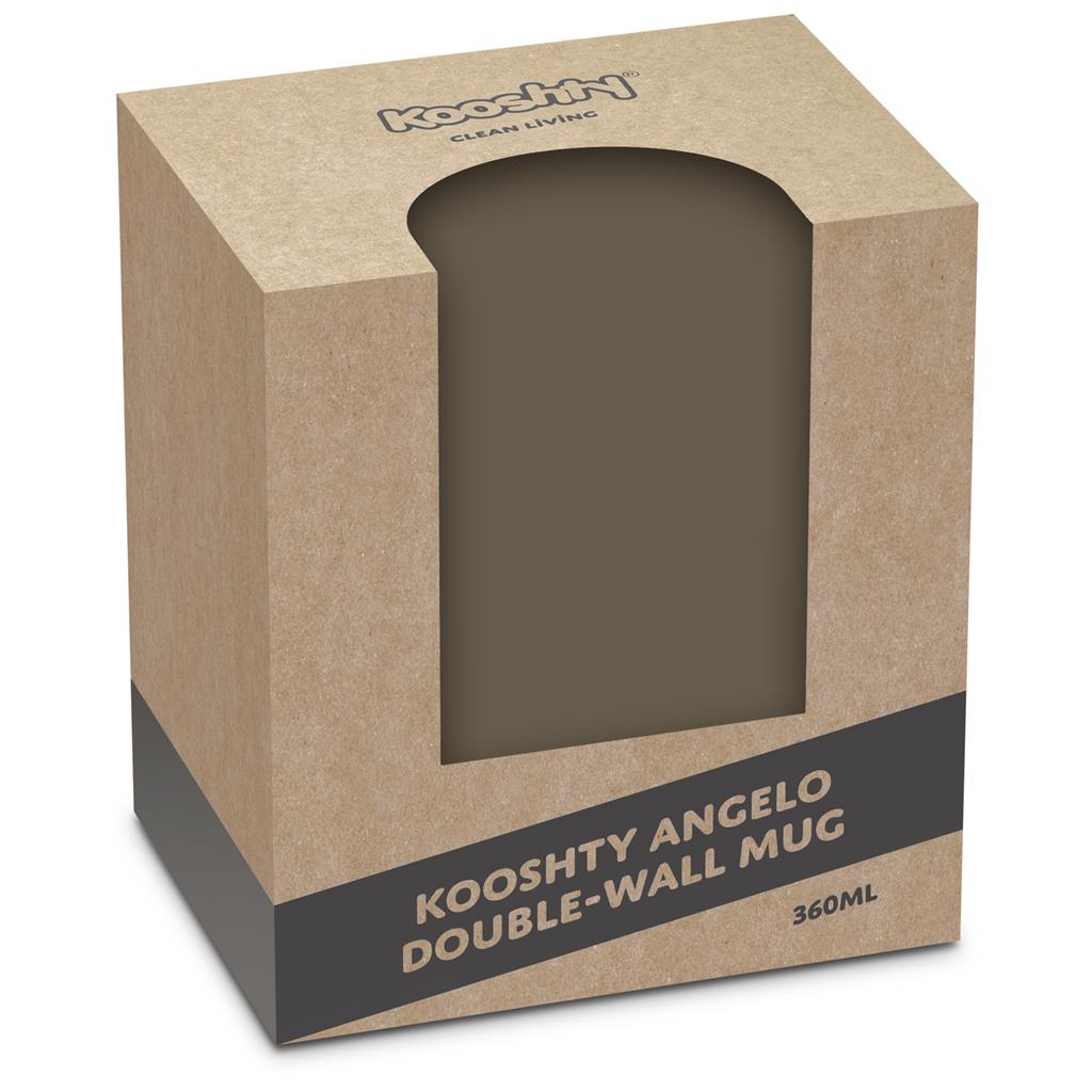 Angelo Stainless Steel & Plastic Double-Wall Mug – 360ml