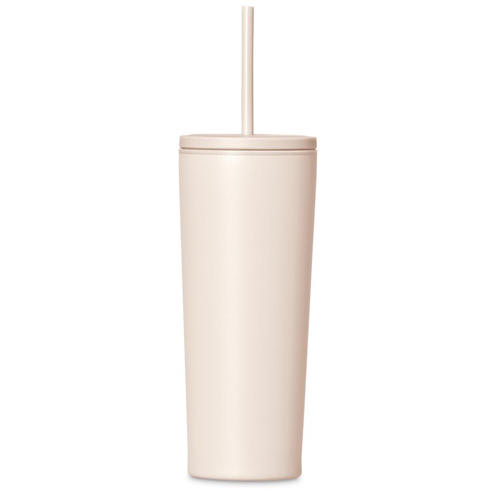 Concorde Stainless Steel & Plastic Double-Wall Tumbler & Straw - 720ml