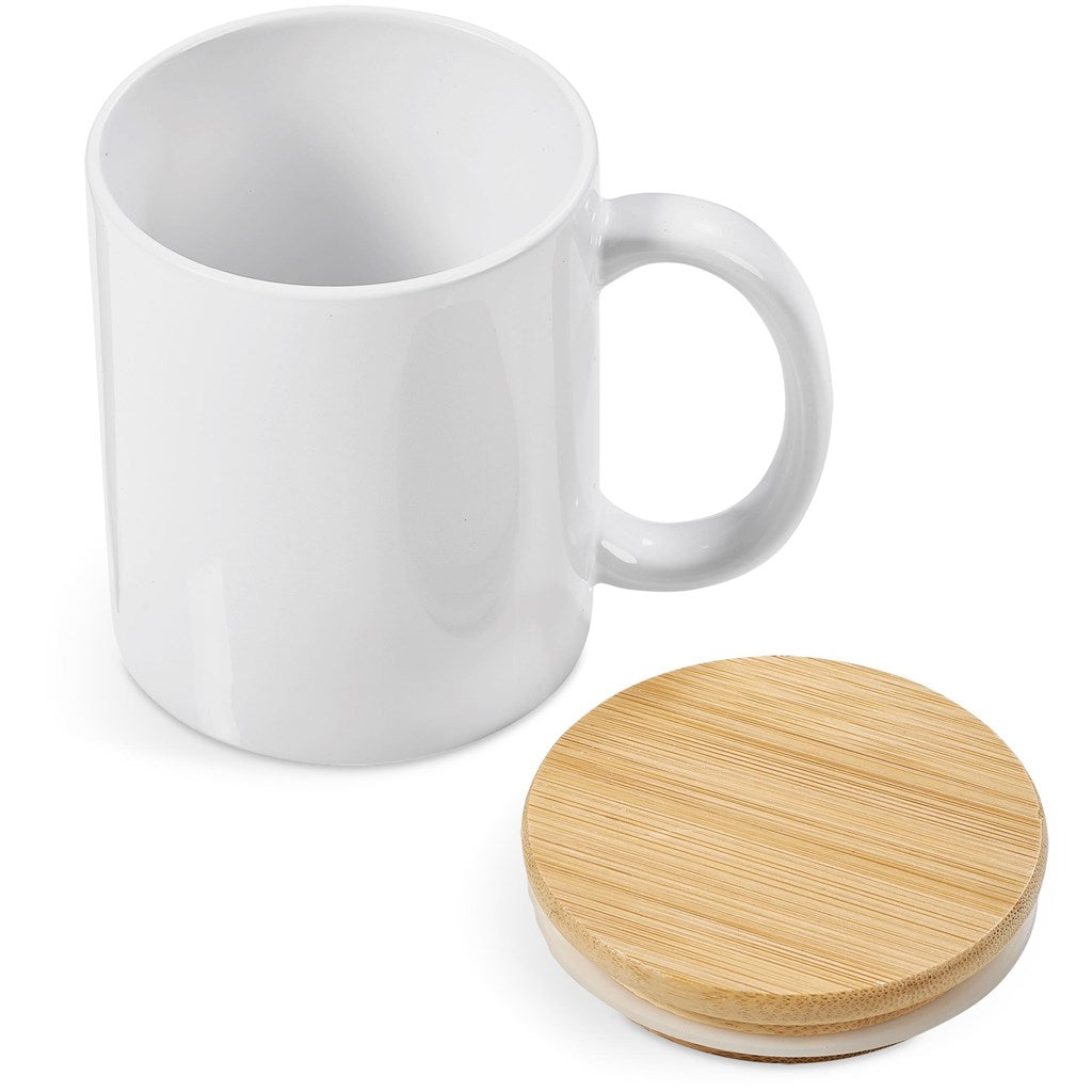 Sozo Bamboo & Ceramic Sublimation Coffee Mug - 330ml