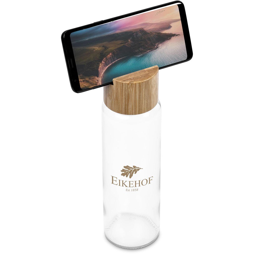 Kenko Phone Stand Glass Water Bottle – 700ml