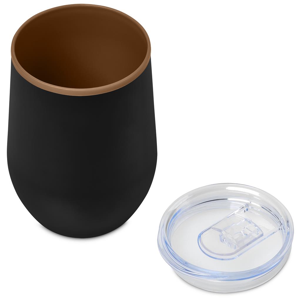 Ovolo Stainless Steel & Plastic Double-Wall Tumbler – 350ml