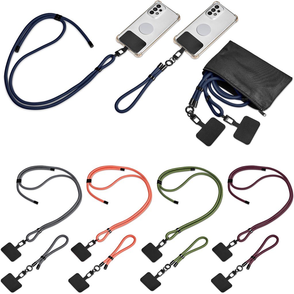 Fusion Crossbody & Wrist Phone Strap Set in Pouch