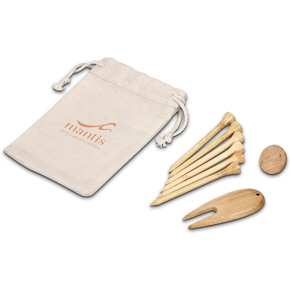 Nikko Bamboo Golf Accessories Set