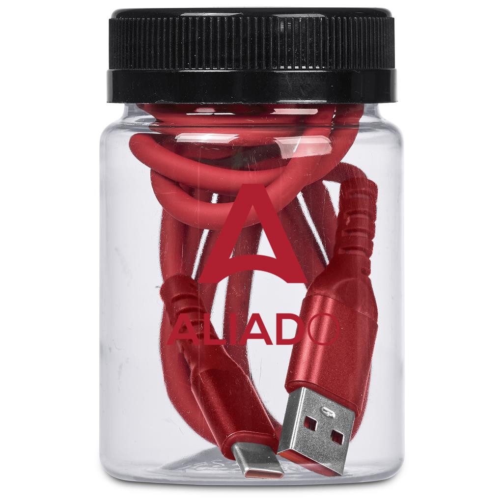 Capsit Fast Charge A2C Cable in Jar