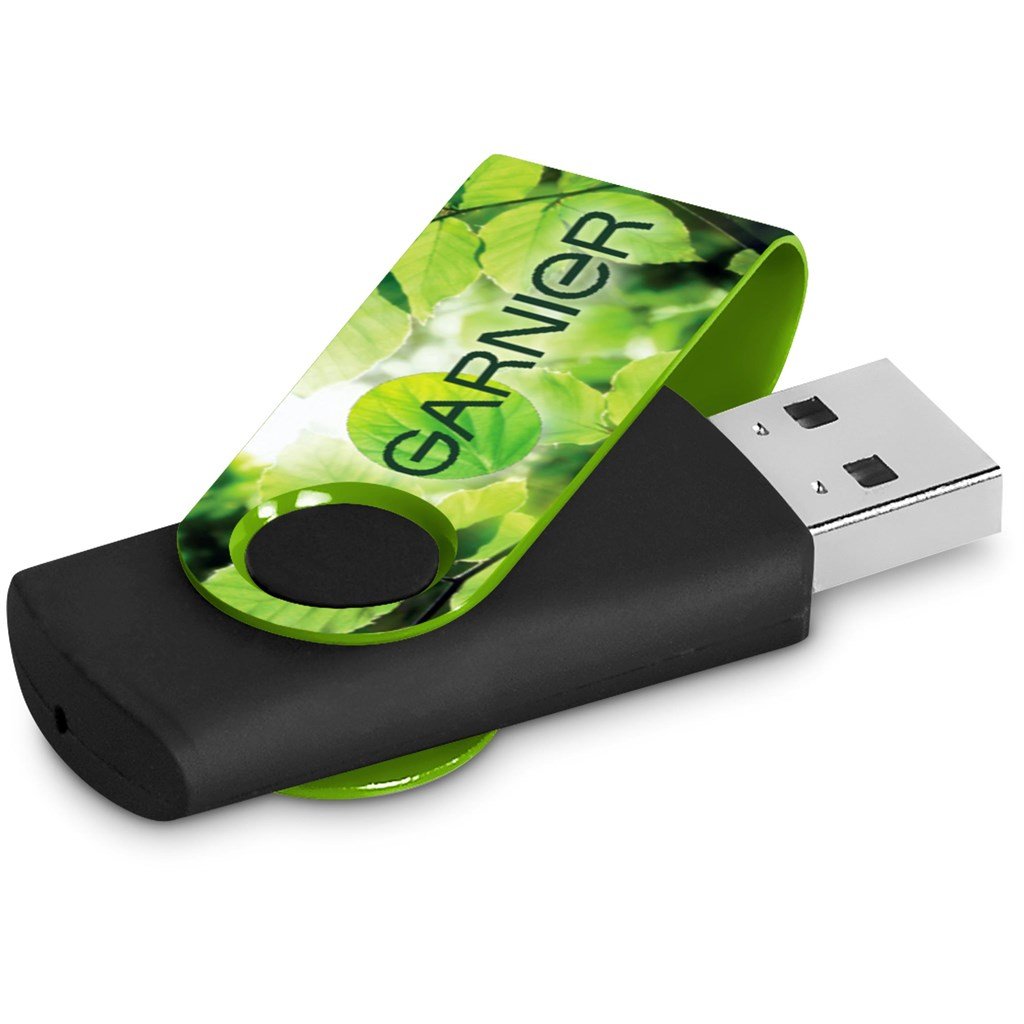 Axis Gyro Black Flash Drive - 8GB