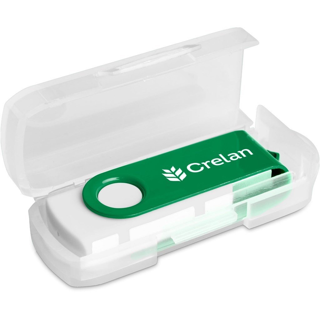 Axis Gyro White Flash Drive - 16GB