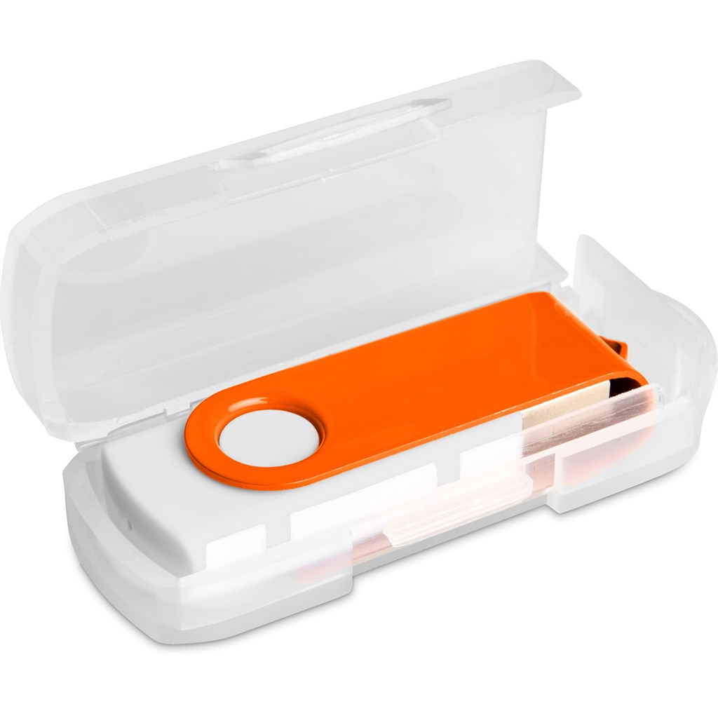 Axis Gyro White Flash Drive - 16GB