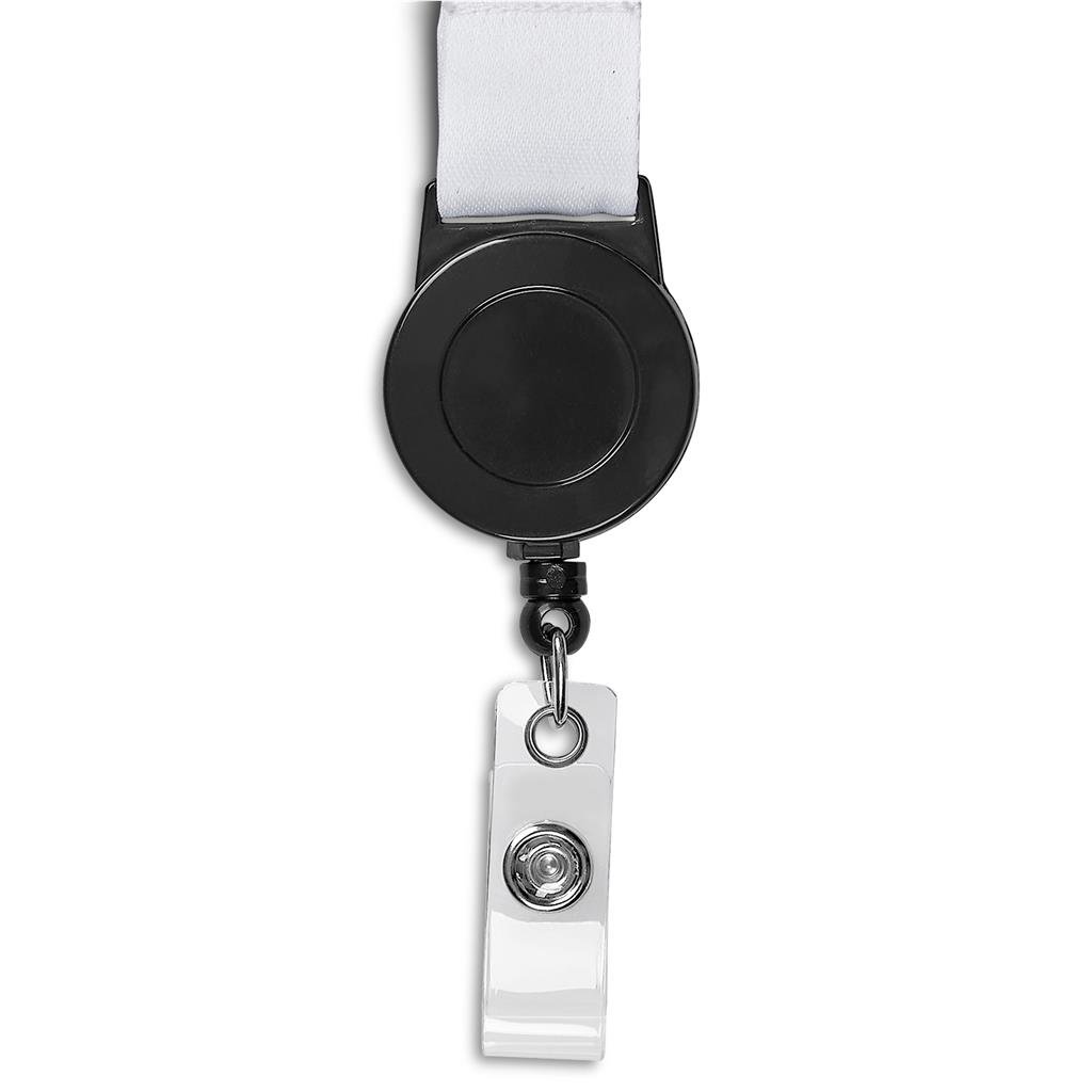Badge Reel Single-Sided Satin Lanyard