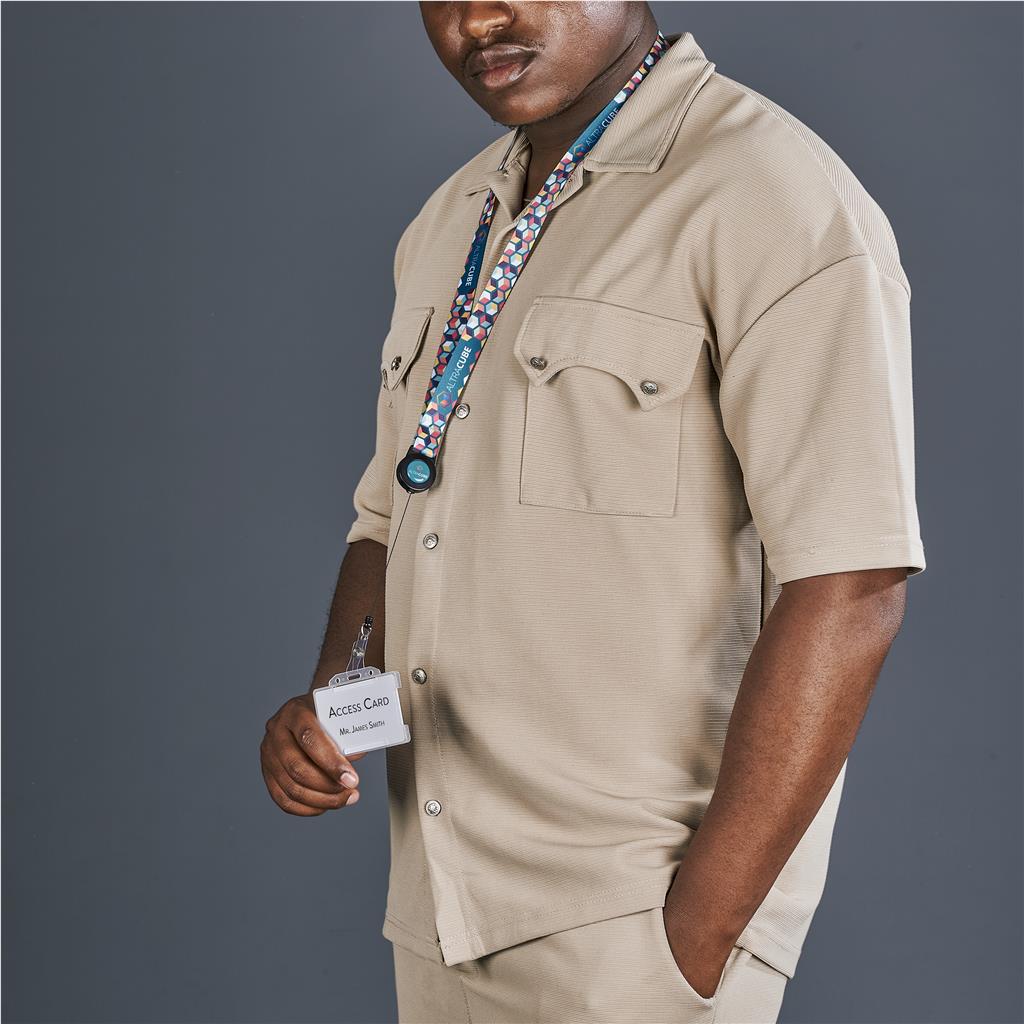 Badge Reel Single-Sided Satin Lanyard