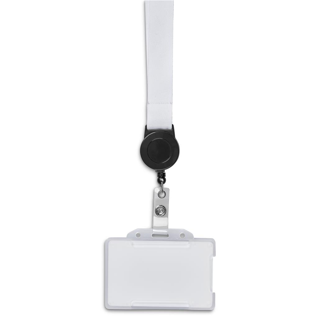 Badge Reel Double-Sided Satin Lanyard