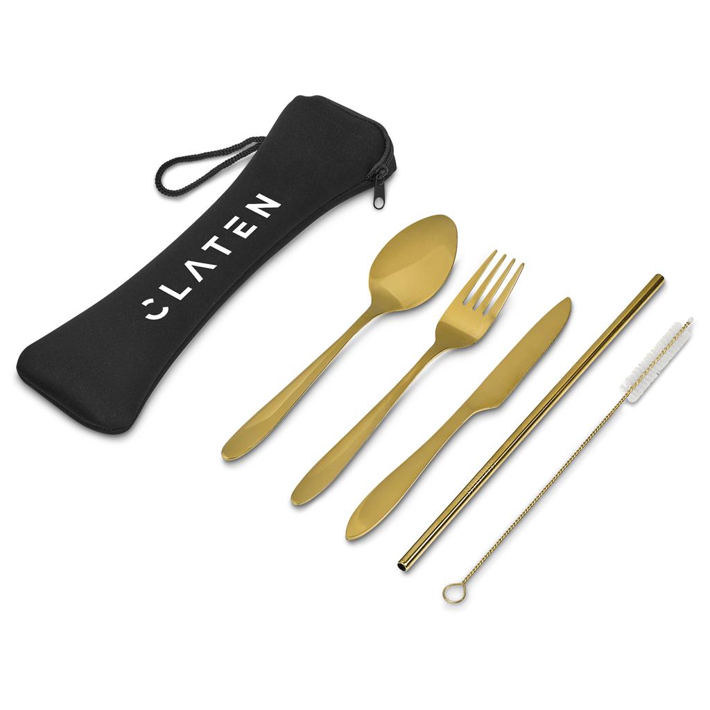 Golden Cutlery Set