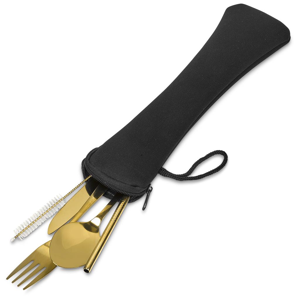 Golden Cutlery Set
