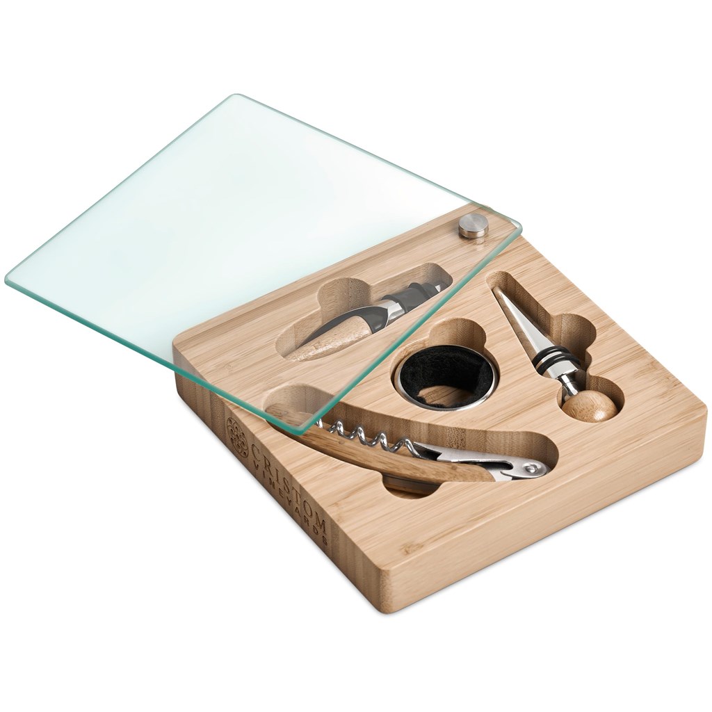 Budonoki Bamboo Wine Accessories set